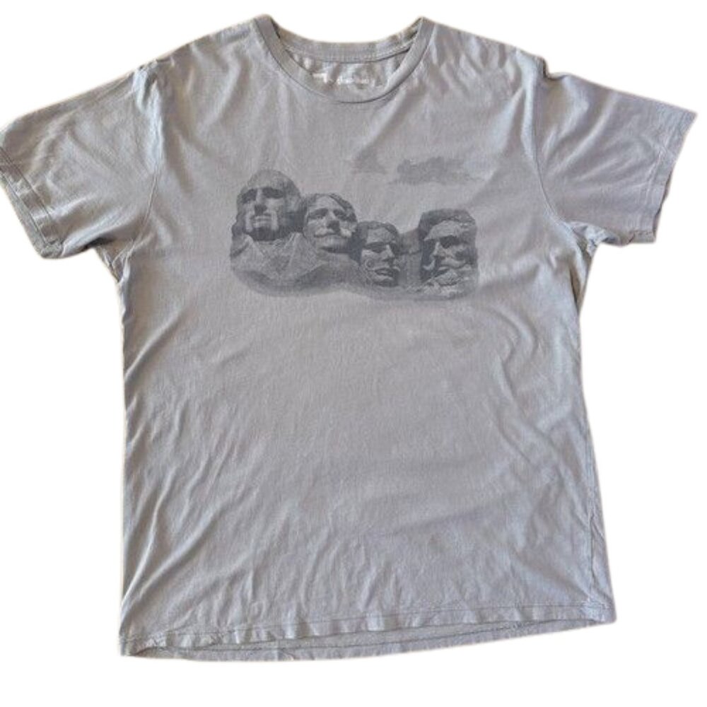 MUST SEE!! Vintage Funny Tee shirt Mount Stachemore Mens Large Gap Threadless